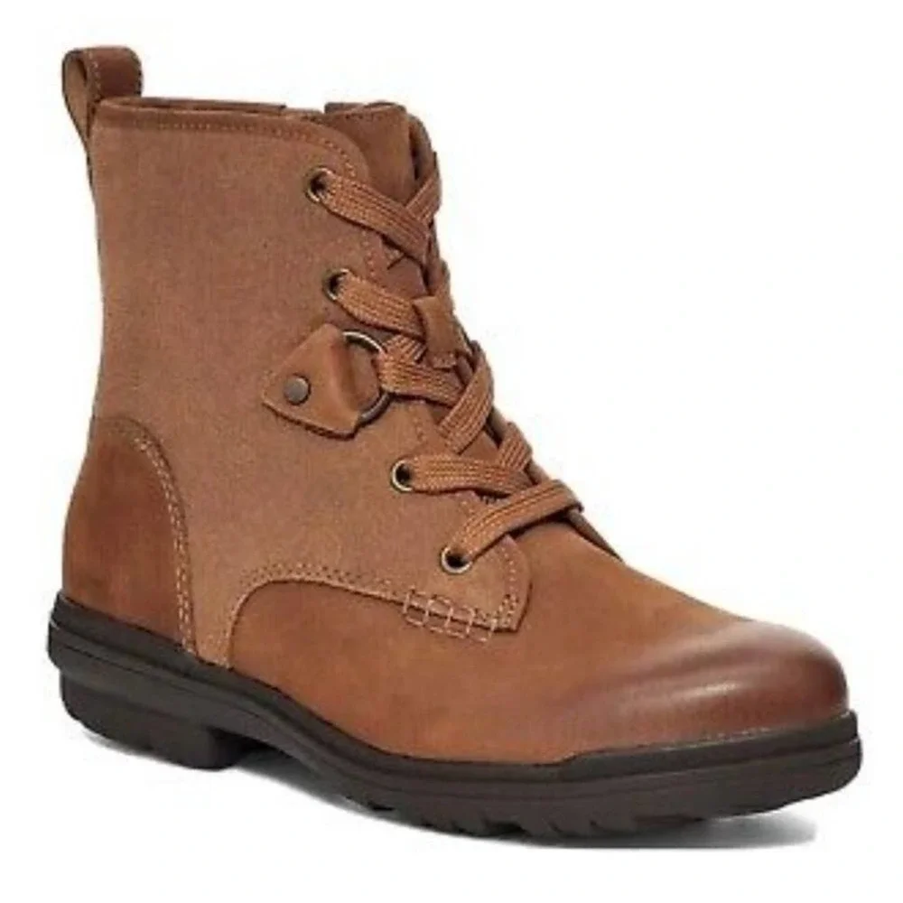Ugg HAPSBURG LACE WATERPROOF LEATHER‎ BOOTS 1120781 women's size 8.5 new!!!
